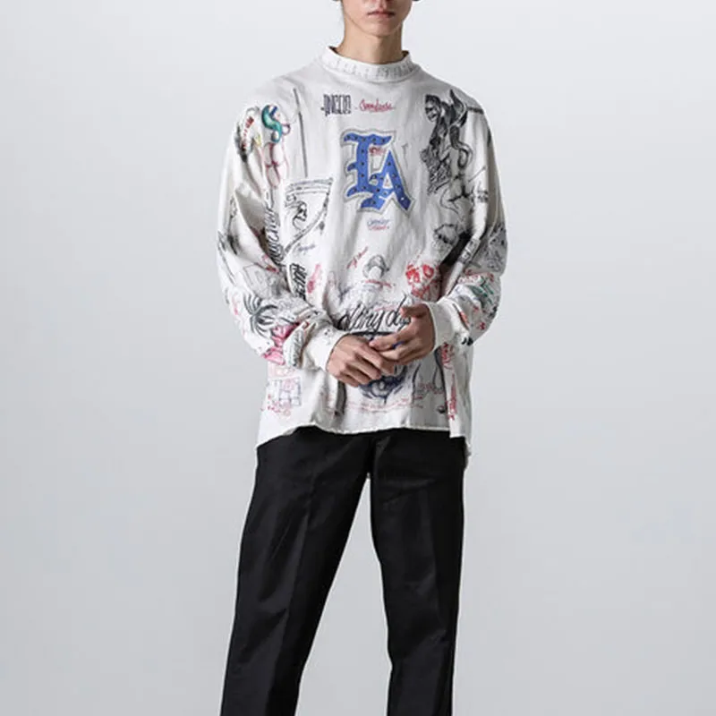 SAINT Mxxxxxx Long sleeve Graphic print T shirt-2