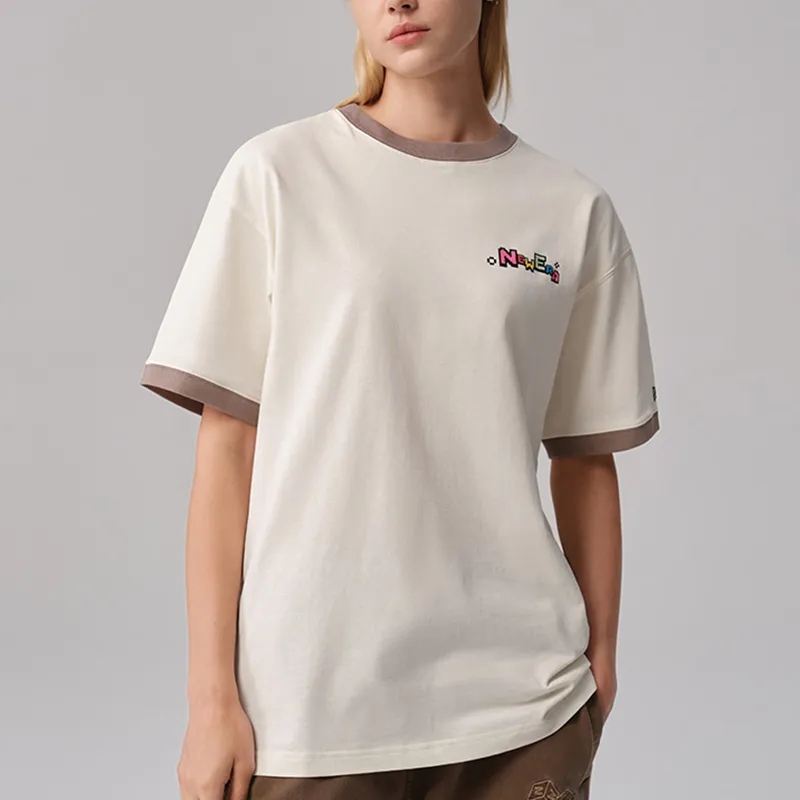 New Era T Shirt Unisex Ivory White-2