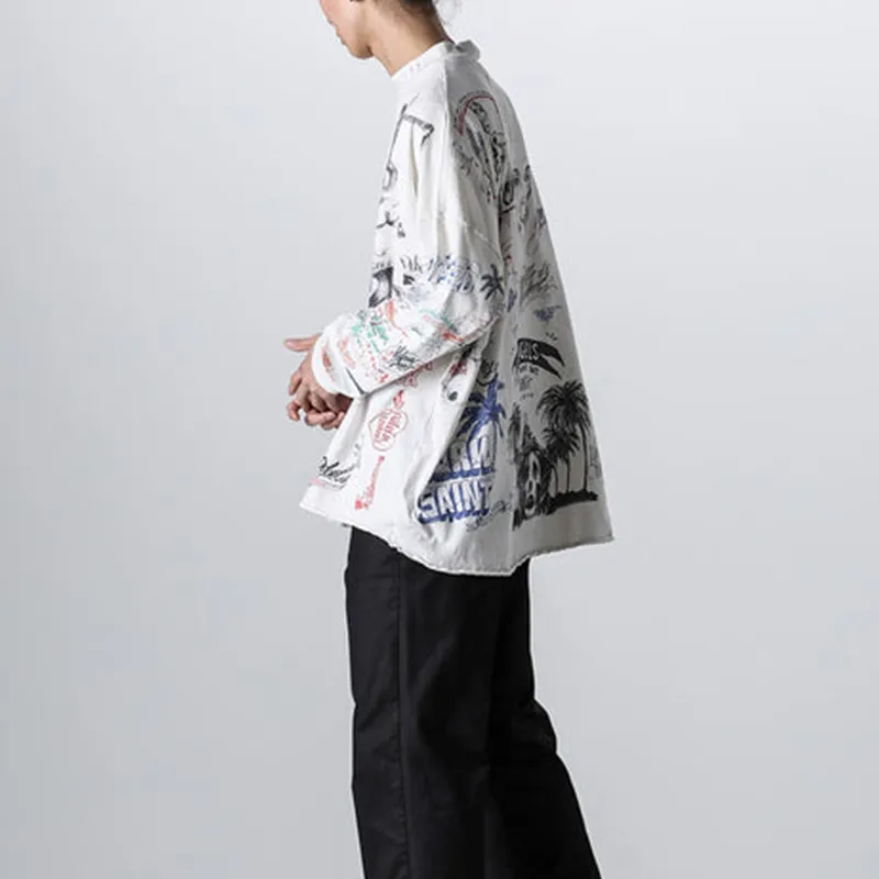 SAINT Mxxxxxx Long sleeve Graphic print T shirt-4