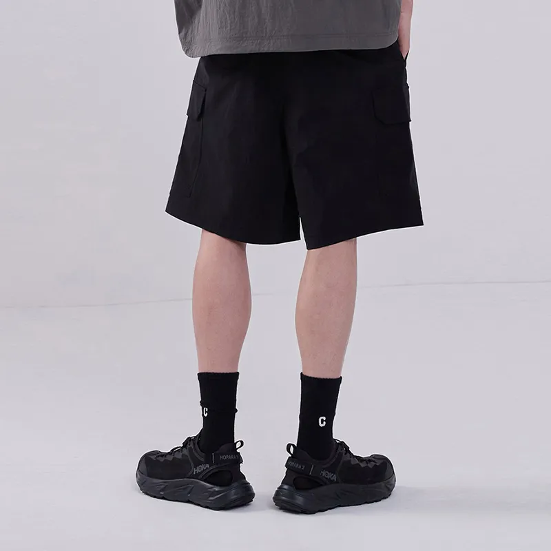 COVERNAT Cargo Shorts Men's Black-3