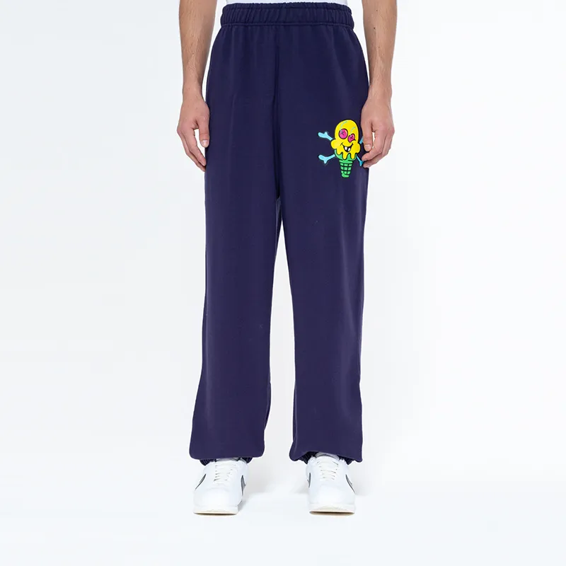 Icecream Graphic print Cotton Track Pants-2