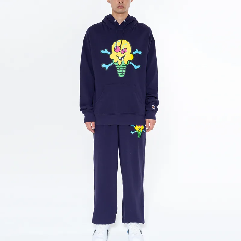 Icecream Cones And Bones Cotton Hoodie-2