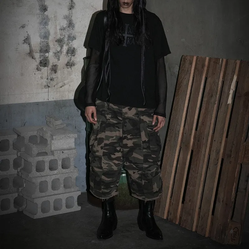 GRAILZ PROJECT GR SS24 Cargo Shorts Unisex Camouflage-4