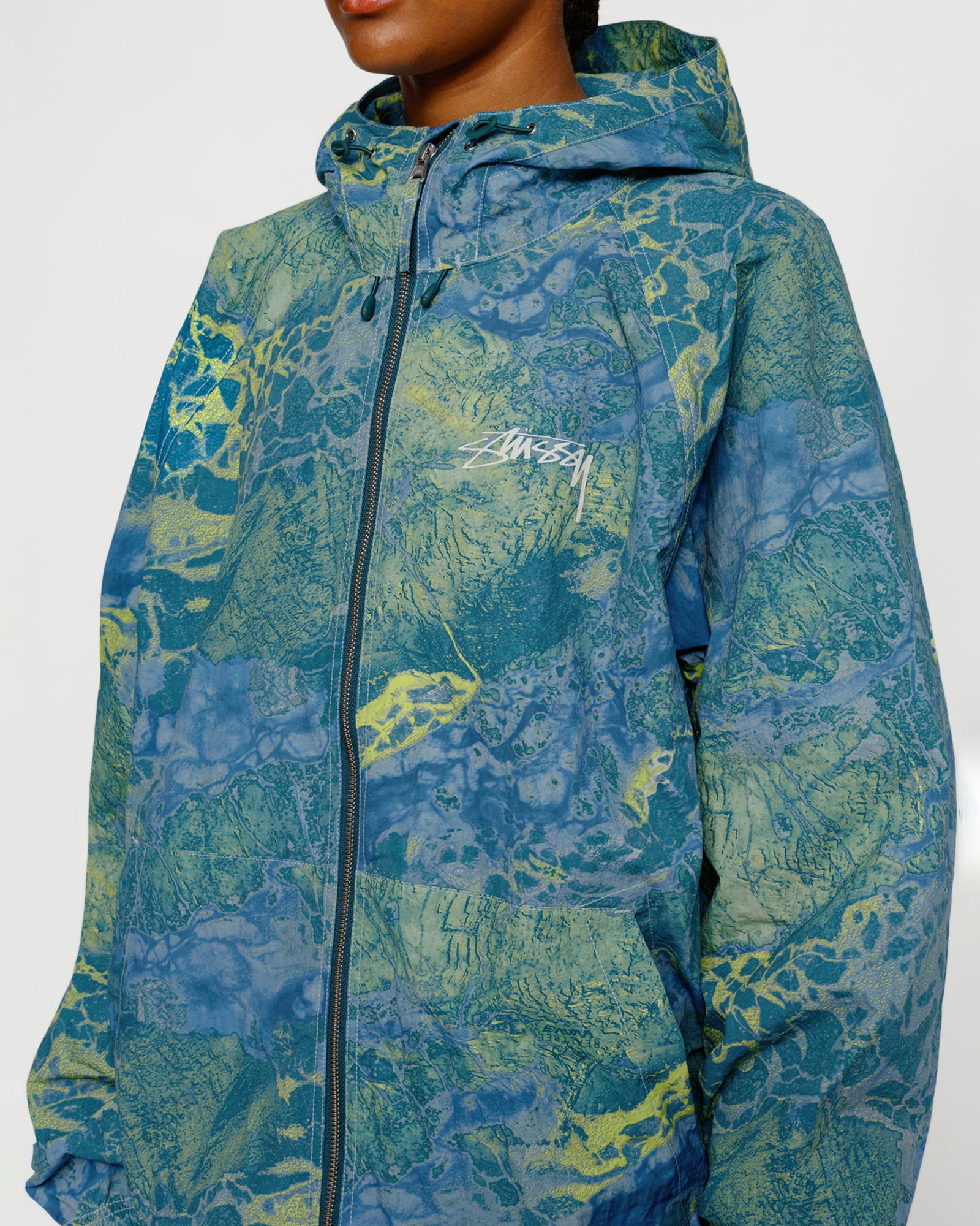 Stussy Realtree Wav3 Beach Shell Blue Yellow L - POIZON