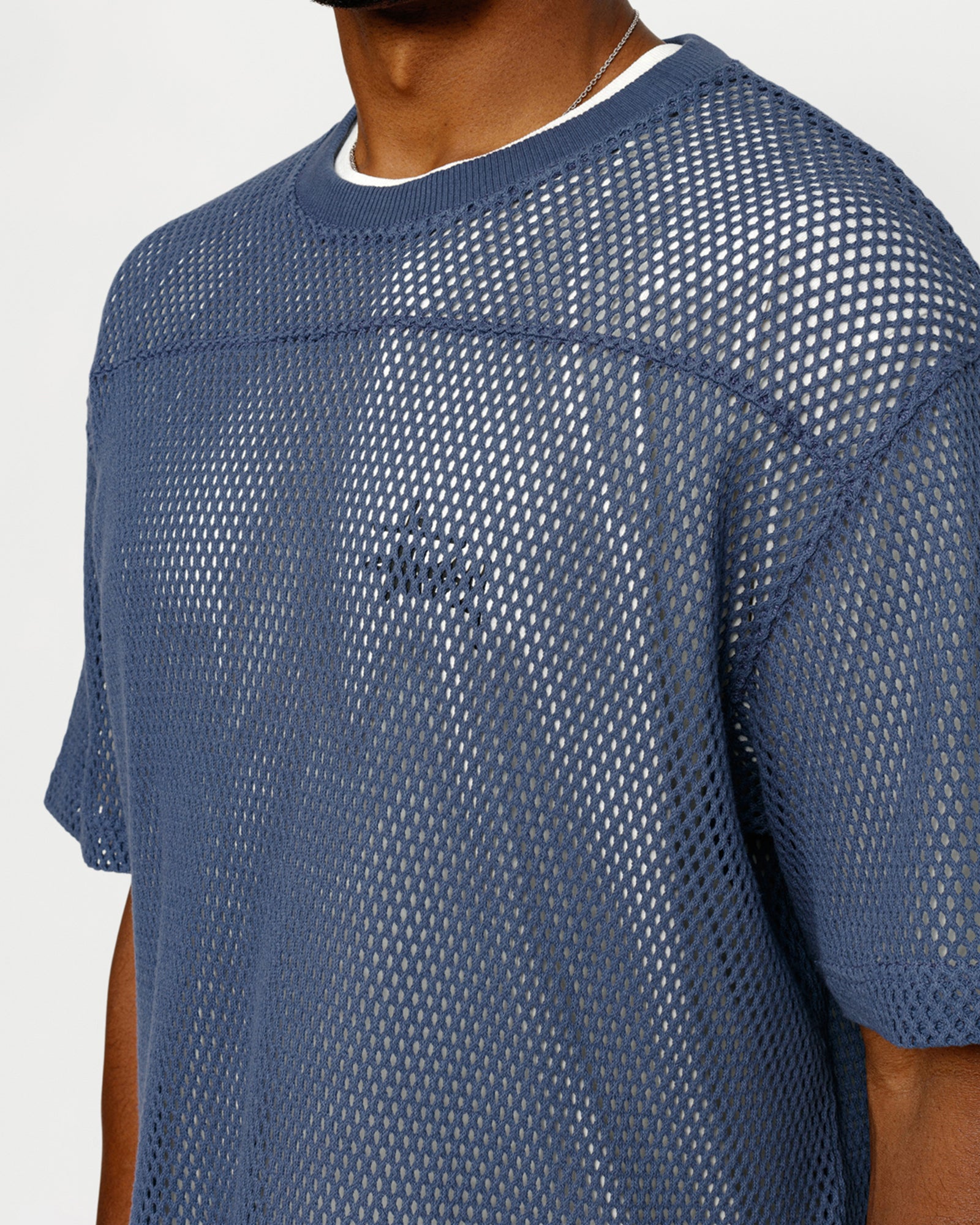 Stussy Mesh Jersey Crew Natural Yellow M - POIZON