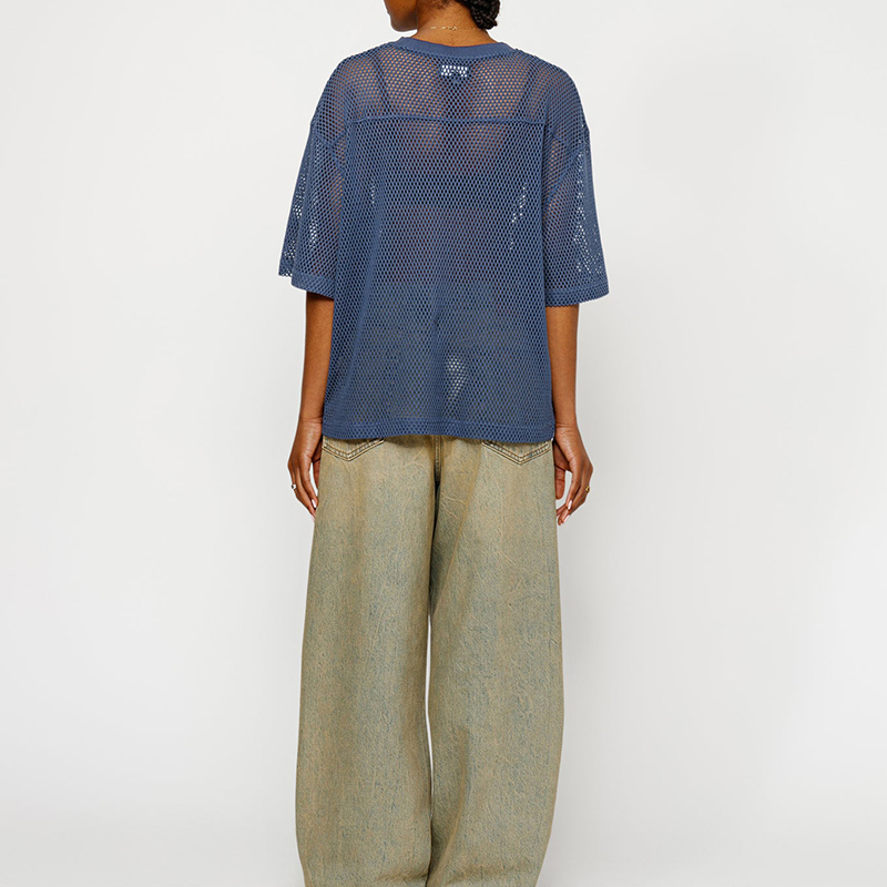 Stussy Mesh Jersey Crew Black XL - POIZON