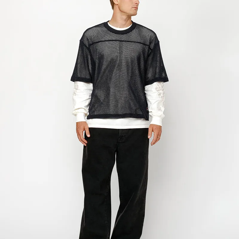 Stussy Mesh Jersey Crew-3
