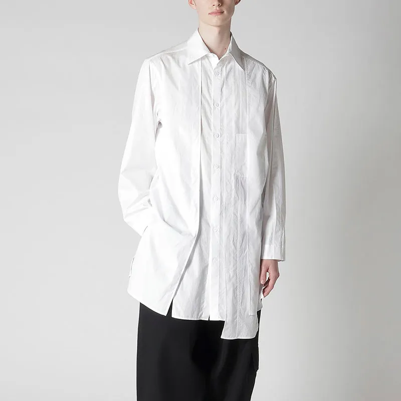 Yohji Yamamoto Cotton Long Shirt-2