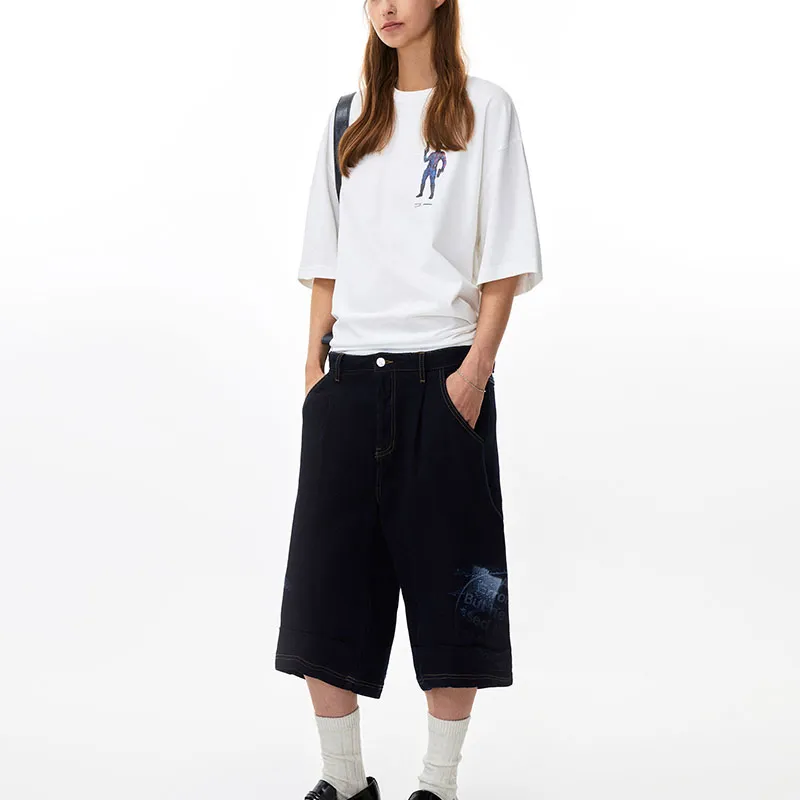 Disney X ADER ERROR Disney/Disney Co branded Model T Shirts Unisex White-3