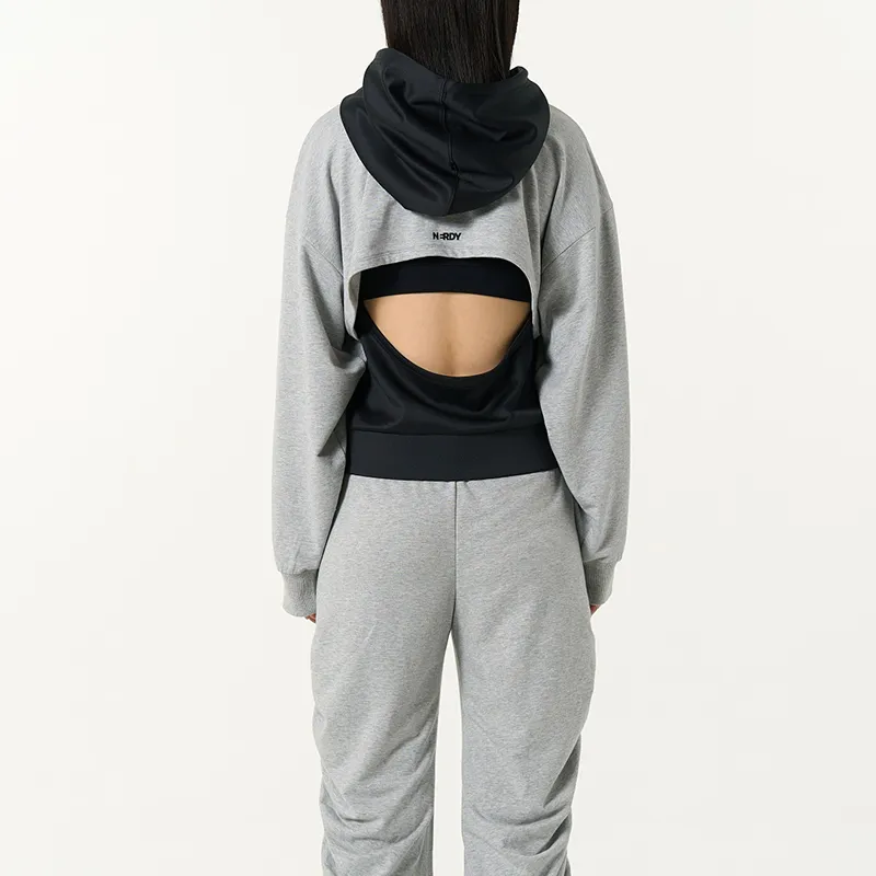 NERDY Sweatshirt Set Women's Black-3