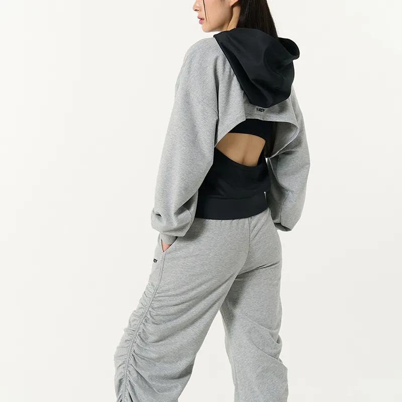 NERDY Sweatshirt Set Women's Black-4