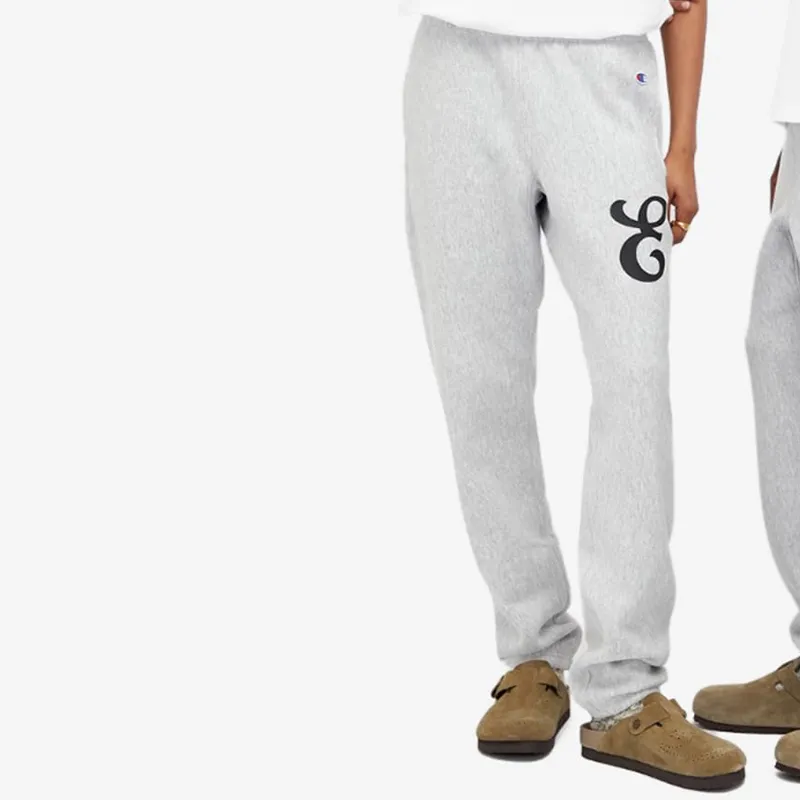 Champion END. Co-branded Paragraphs Casual Pants Unisex Gray-2