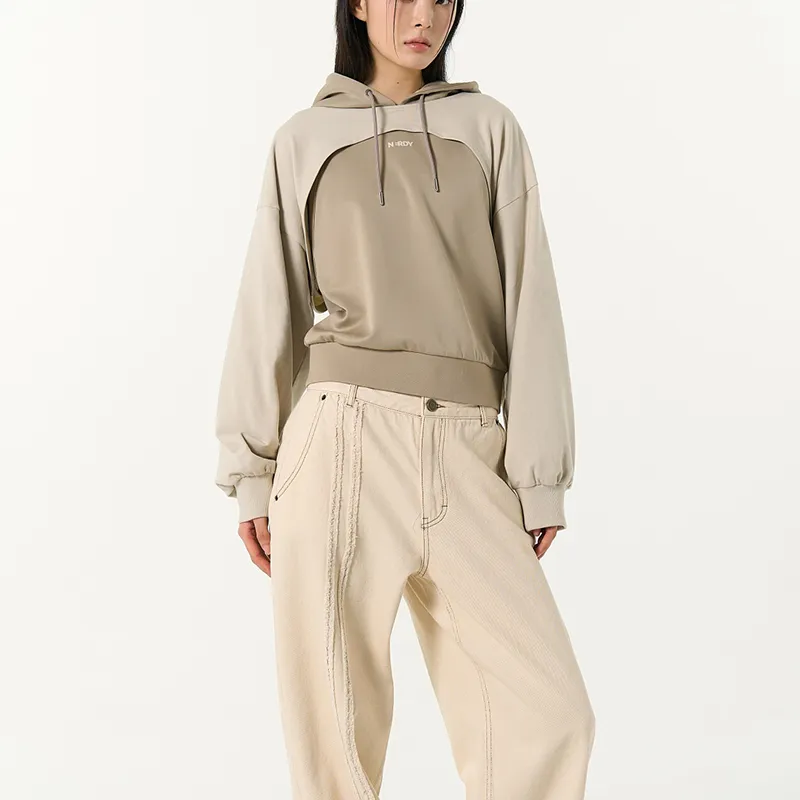 NERDY Sweatshirt Set Women's Beige-5