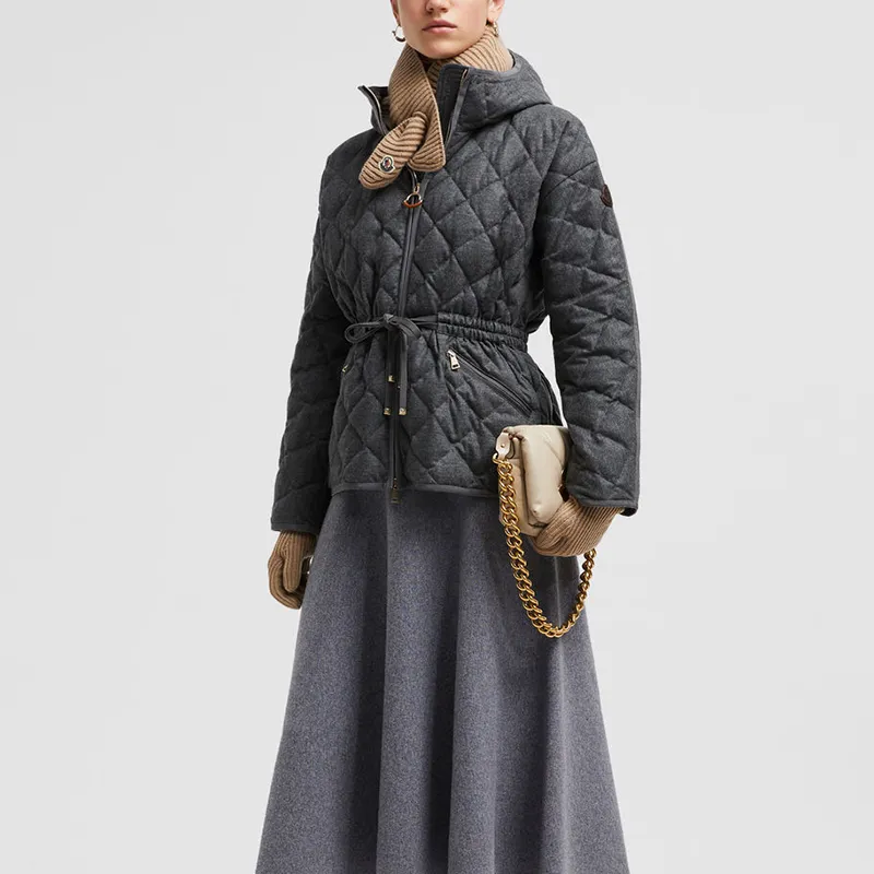 Moncler Down Jackets Women's Dark Gray-1