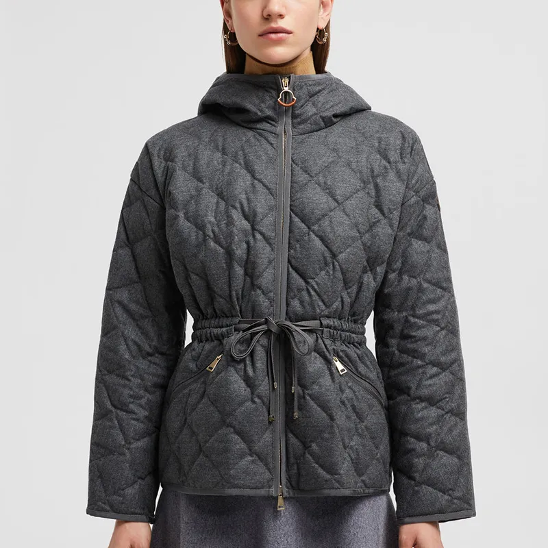 Moncler Down Jackets Women's Dark Gray-2
