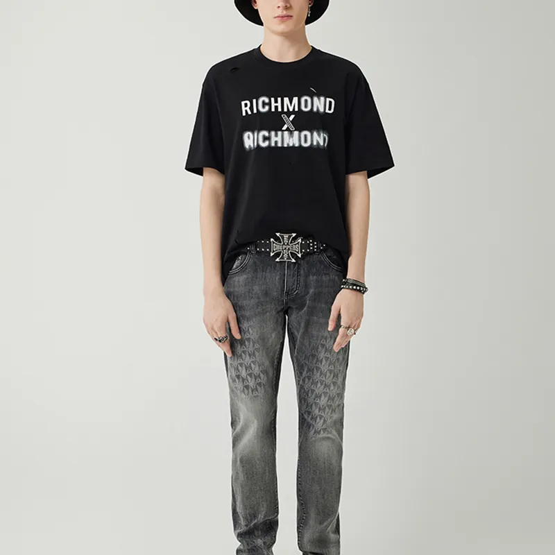JOHN RICHMOND Drop Shoulder Sleeve T Shirt Men's-2