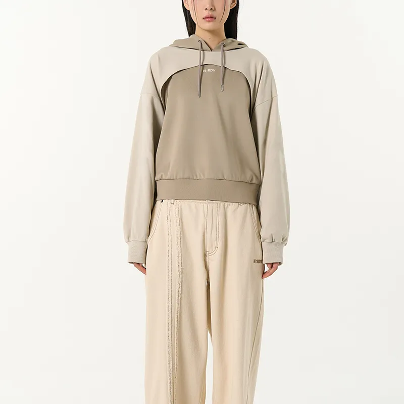 NERDY Sweatshirt Set Women's Beige-4