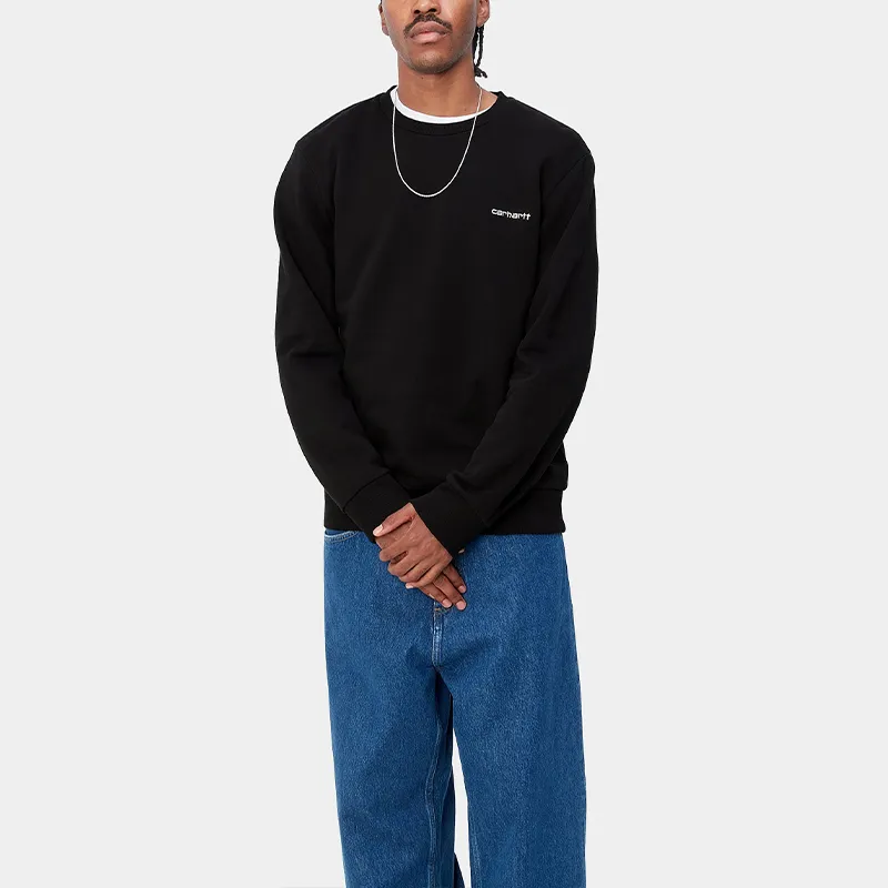 Carhartt WIP Script Embroidered Crewneck Sweatshirt-3