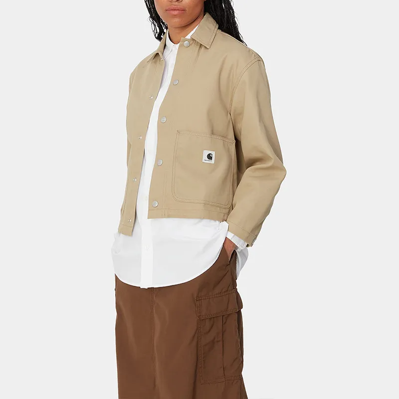 Carhartt WIP W' Simple Shirt Jac Jacket Women's Khaki-3