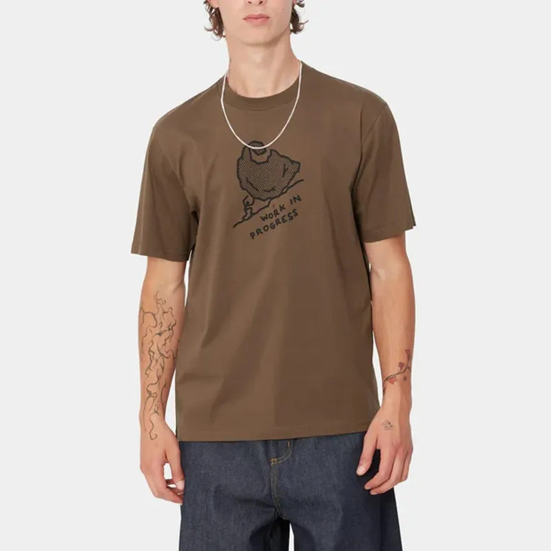 Carhartt WIP SS24 Move On Up T Shirt T Shirt Unisex Chocolate-2