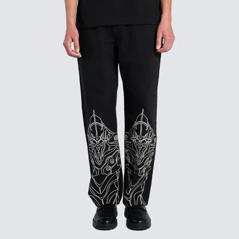 PLEASURES Evangelion Co-branded Model Cargo Pants Unisex Black-2