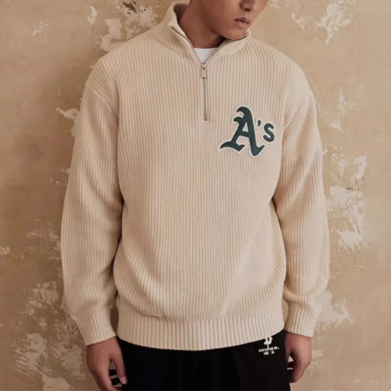 New Era x MLB Sweater Unisex Ivory White-2