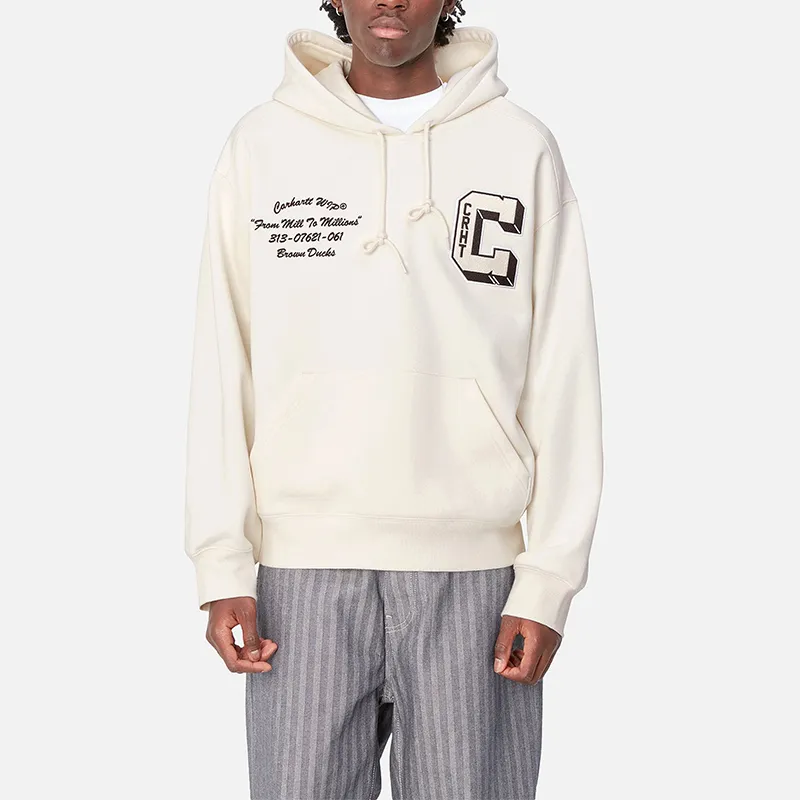 Carhartt WIP Brown Ducks Drawstring Hoodie-3