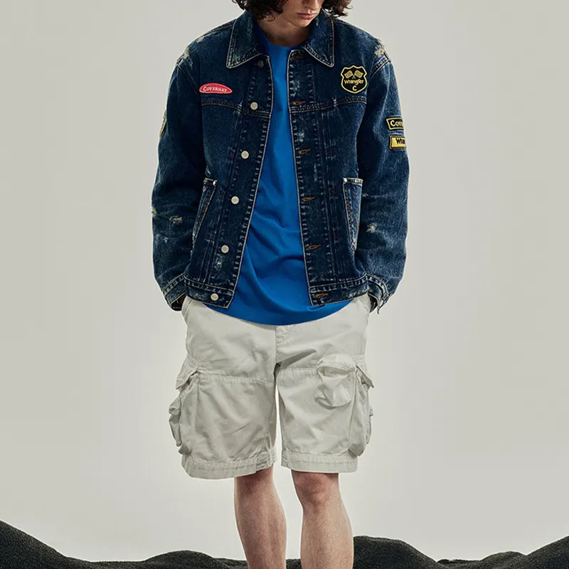 COVERNAT x WRANGLER FW24 Denim Jacket Men's Blue-2