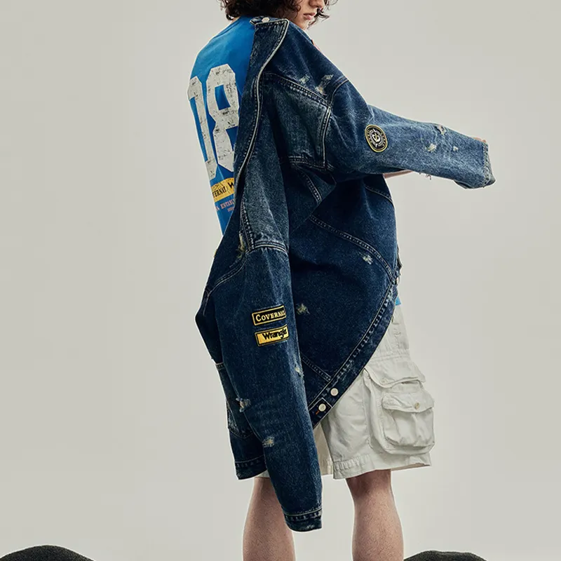 COVERNAT x WRANGLER FW24 Denim Jacket Men's Blue-4