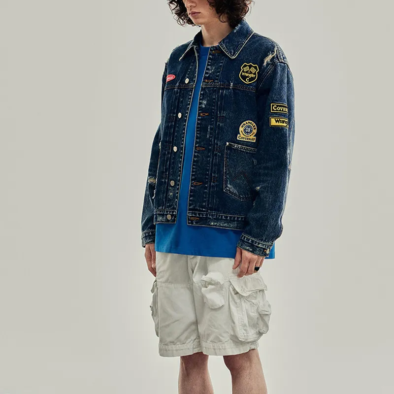 COVERNAT x WRANGLER FW24 Denim Jacket Men's Blue-3
