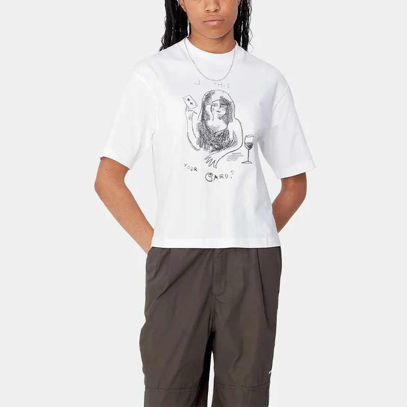 Carhartt WIP Drop Shoulder Sleeve T Shirt Women's White-4