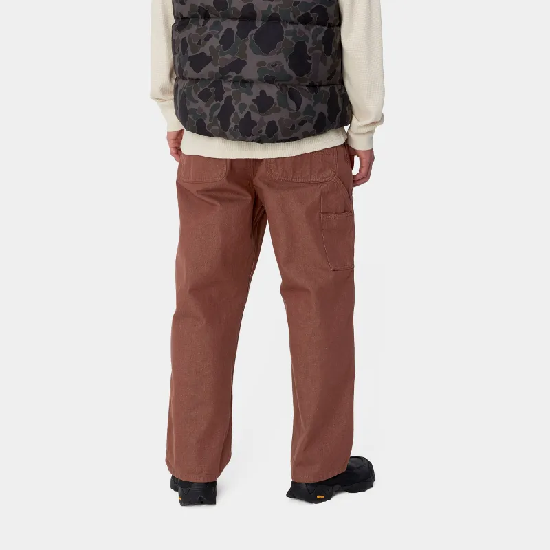 Carhartt WIP Midland Double Knee Pant Jeans Men's Brown Red-3