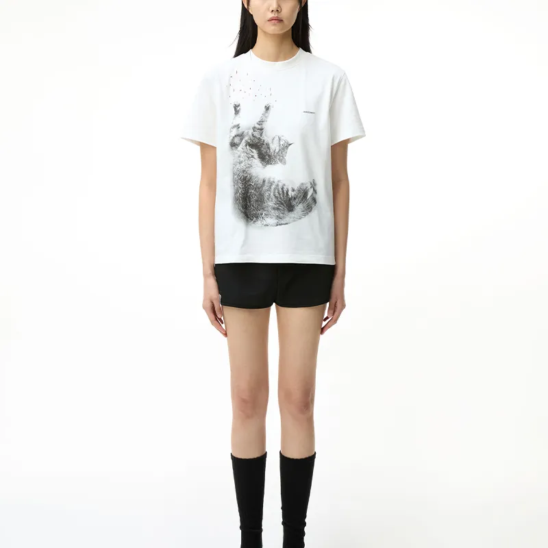 ADER ERROR Pet Capsule Series T Shirts Unisex Ecru-2