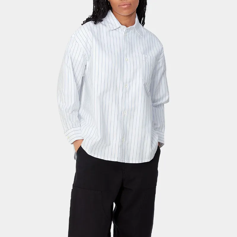 Carhartt WIP FW24 W' L/S Dowlen Shirt Women's White-2