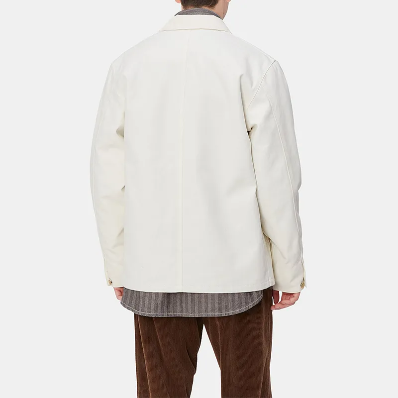 Carhartt WIP FW24 Michigan Coat Jacket Unisex Ecru-4