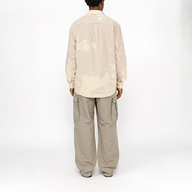 Stussy Classic L/S Shirt Bleached Poplin Shirt-10