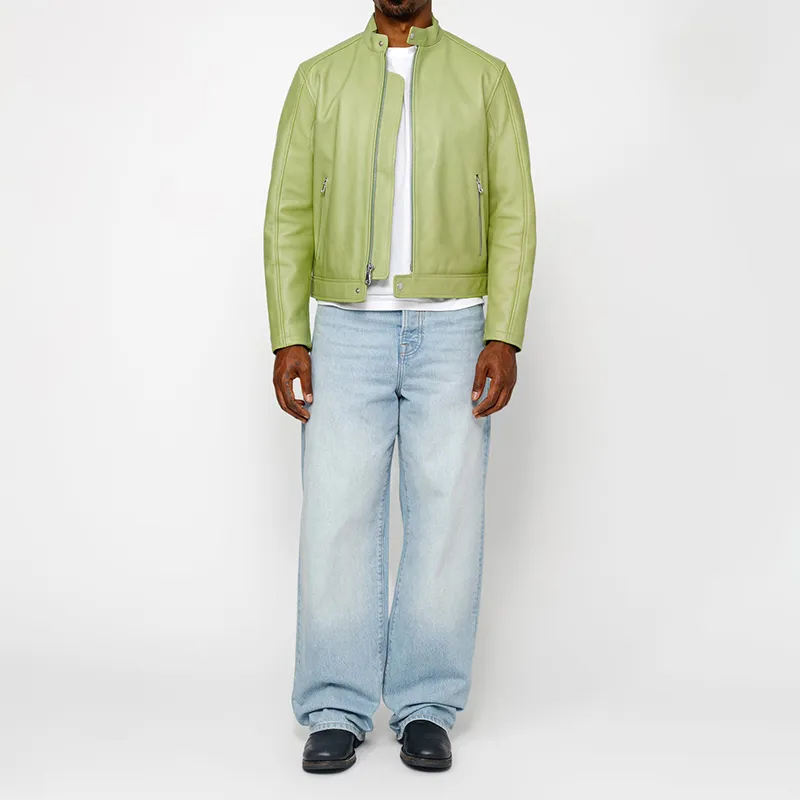 Stussy Cafe Racer Leather Jacket-12