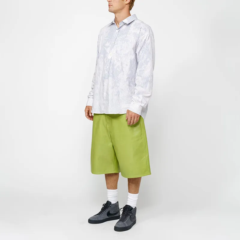 Stussy Classic L/S Shirt Bleached Poplin Shirt-4