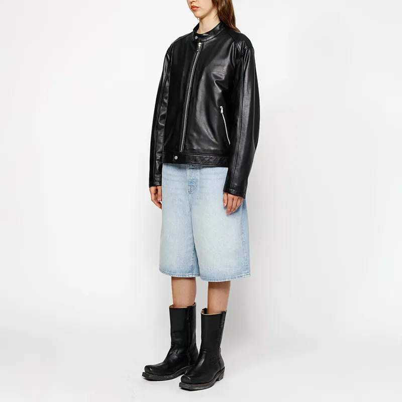 Stussy Cafe Racer Leather Jacket-5