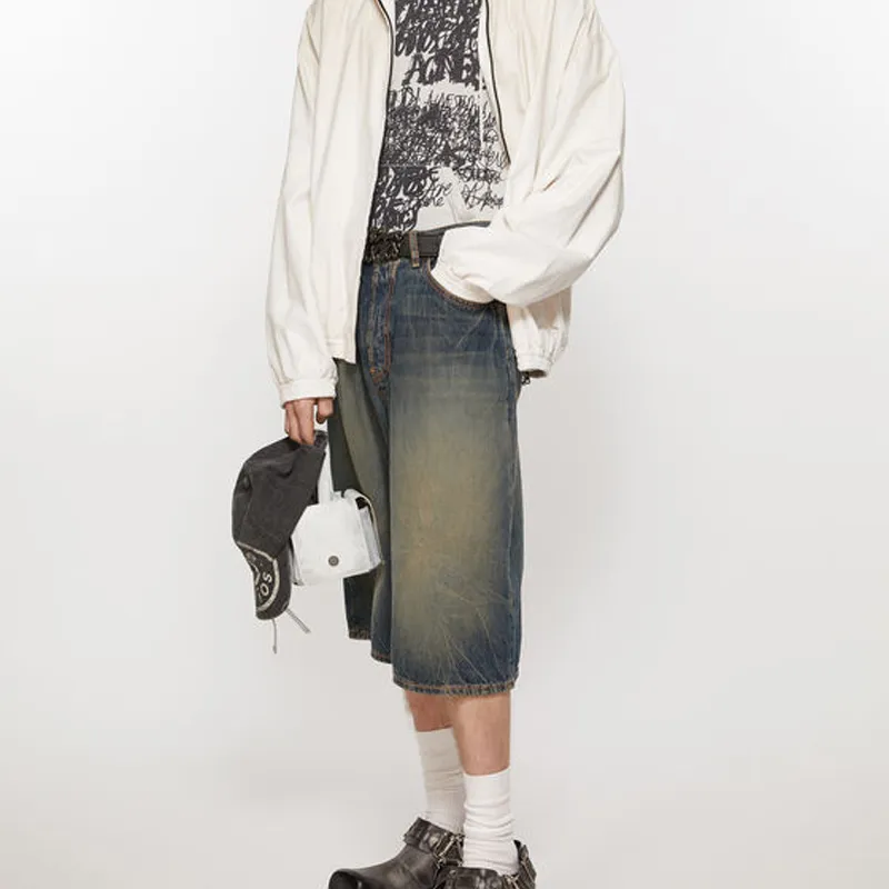 Acne Studios Oversized Denim Bermuda Shorts-2