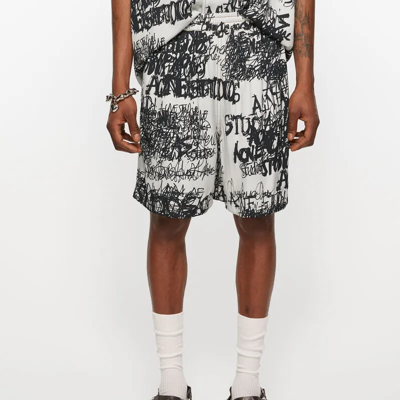 Acne Studios Logo Printed Shorts-1