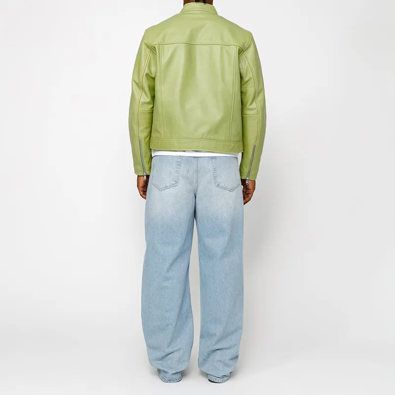Stussy Cafe Racer Leather Jacket-10