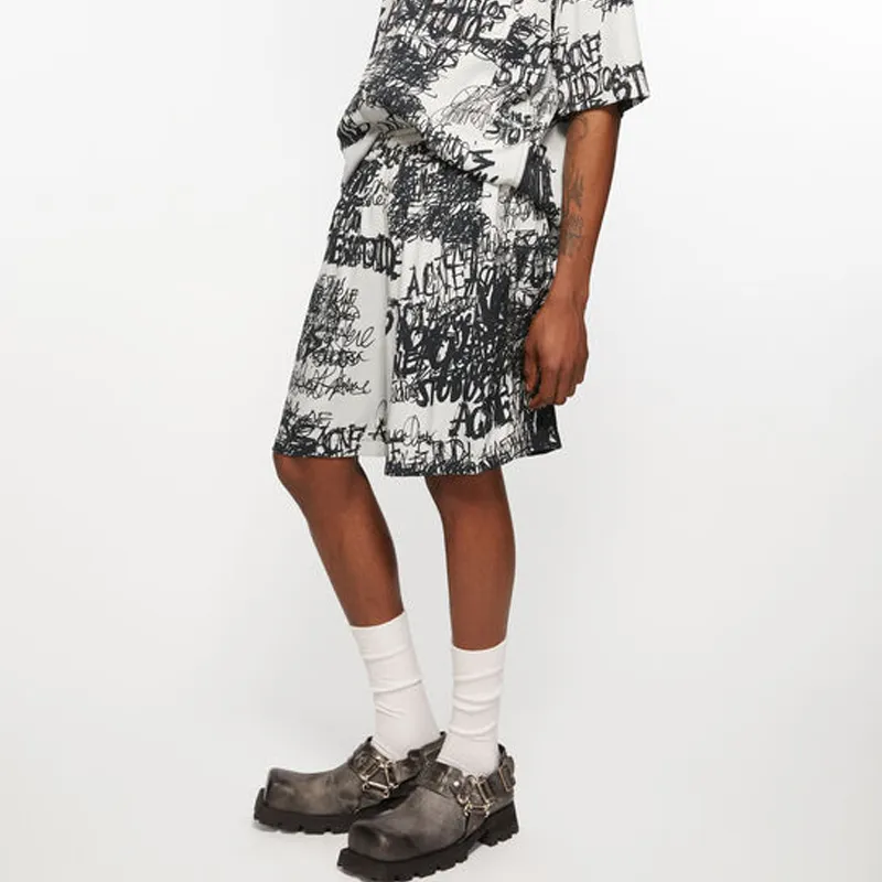 Acne Studios Logo Printed Shorts-3