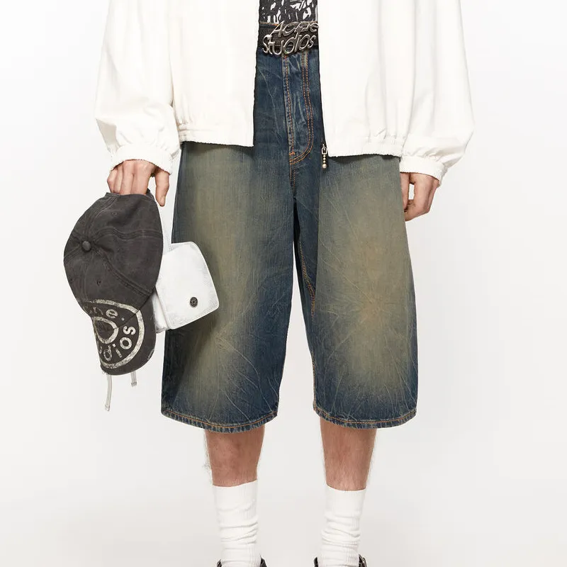 Acne Studios Oversized Denim Bermuda Shorts-1
