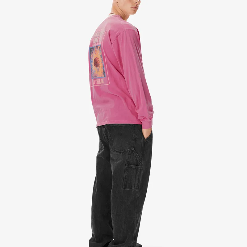 Thisisneverthat FW24 Basketball Hoop L/S Tee T Shirt Unisex Fuchsia-3