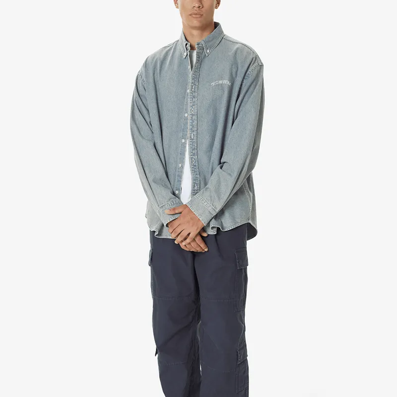 Thisisneverthat Washed Denim Shirt-2
