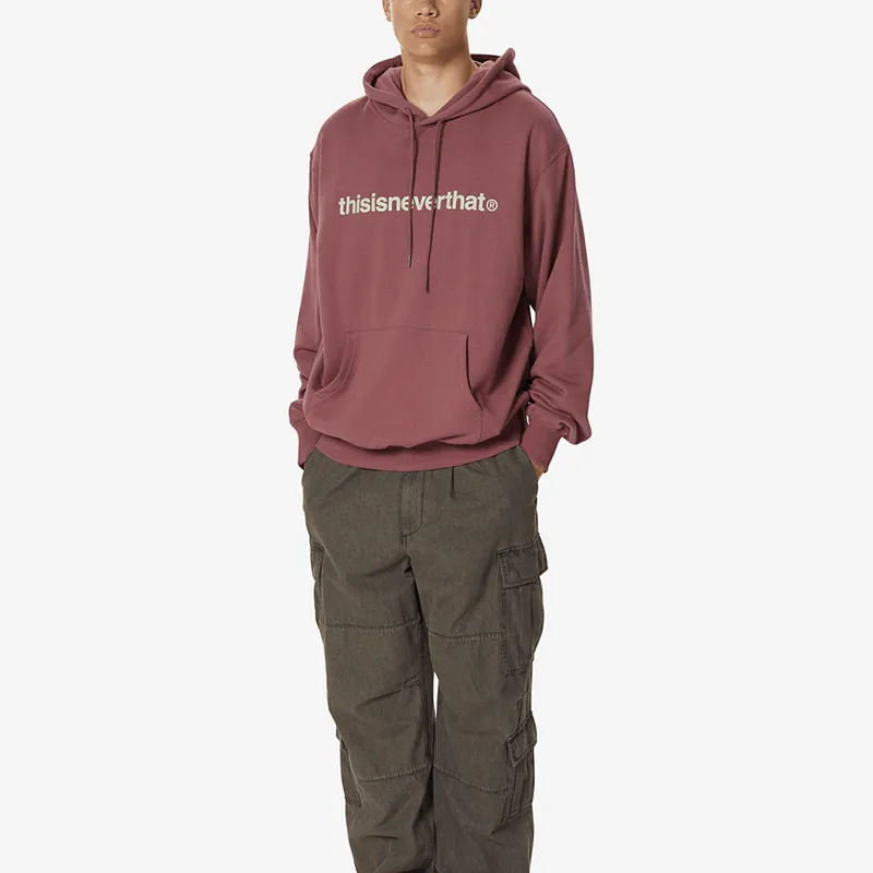 Thisisneverthat FW24 T Logo LT Hoodie Sweatshirt Unisex Fuchsia-2