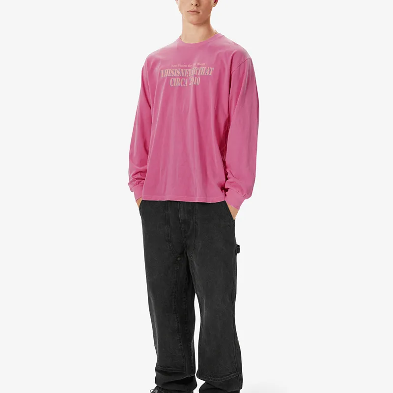 Thisisneverthat FW24 Basketball Hoop L/S Tee T Shirt Unisex Fuchsia-2