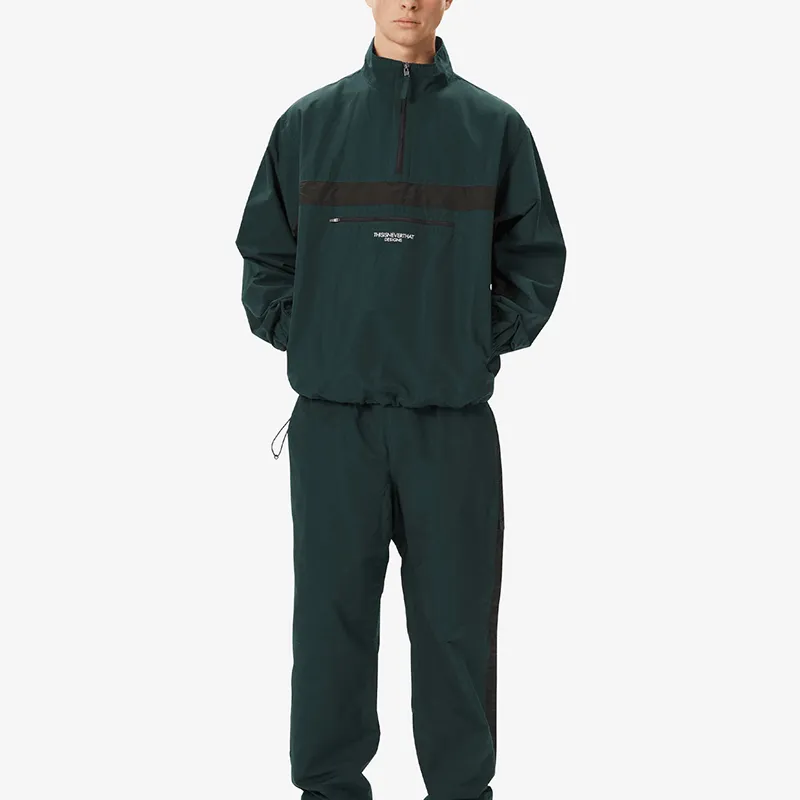 Thisisneverthat FW24 Half Zip Sports Pullover Sweatshirt Unisex Green-2