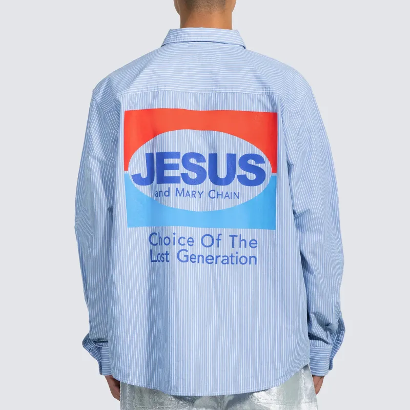 PLEASURES The Jesus And Mary Chain Collaboration Shirts Unisex Blue-4